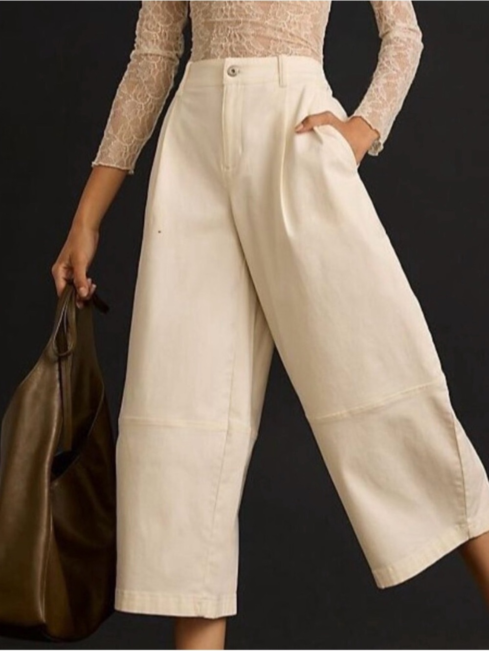 Anthropologie Maeve Pleated barrel Pants 2